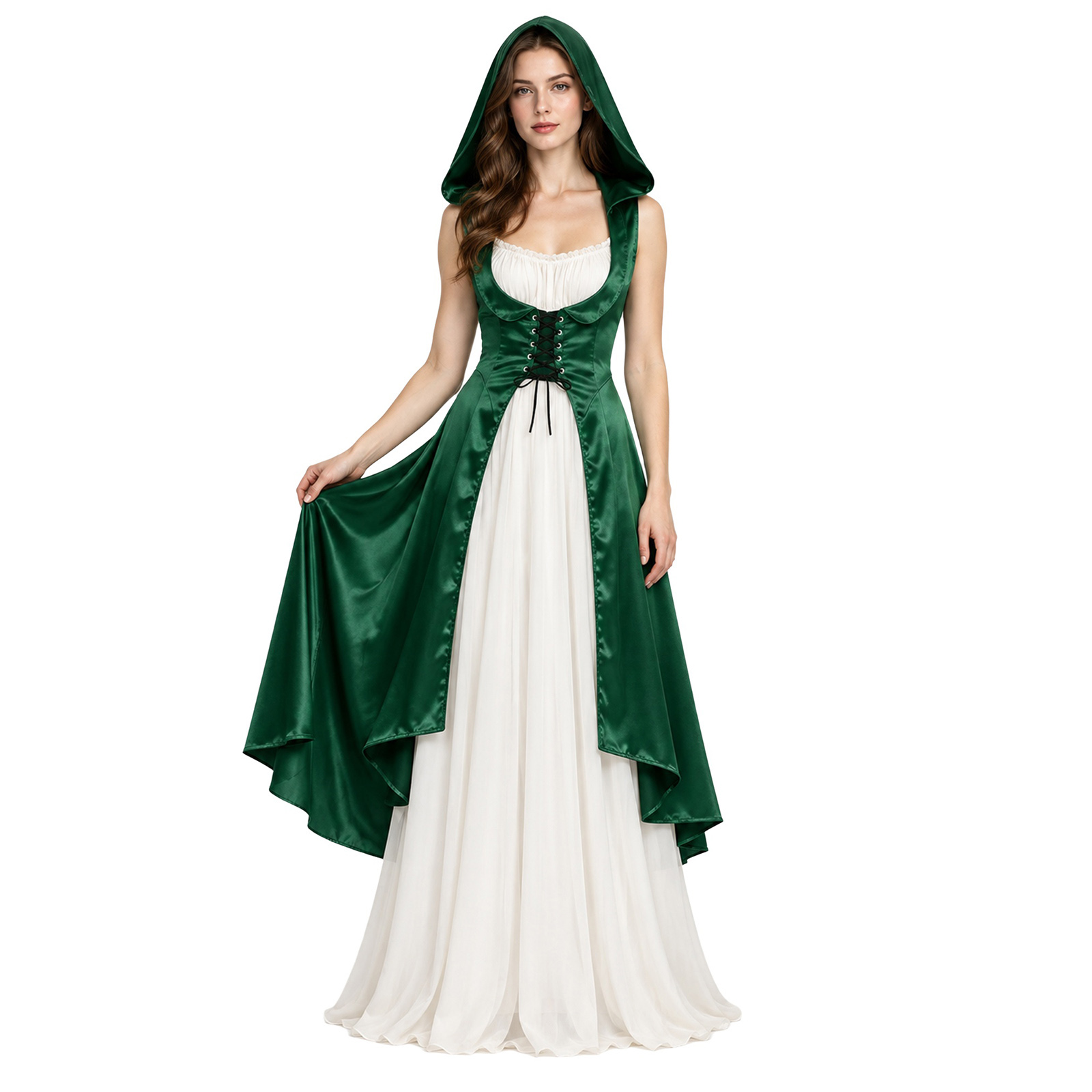 Women Medieval Renaissance Vic - Lace Dress 评论和价格