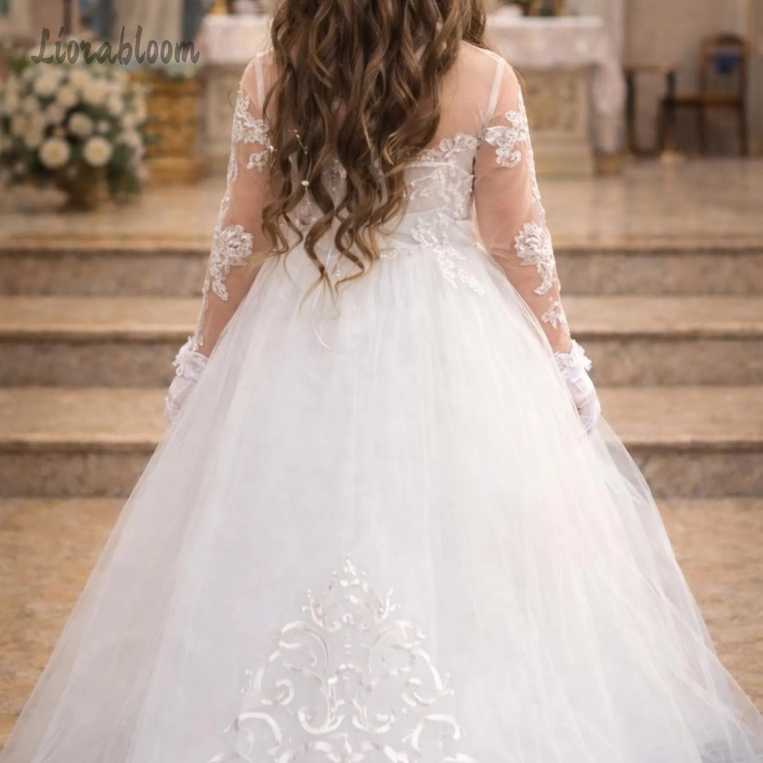 Girls' Lace Wedding Dress Cust - Formal Skirt 评论和价格