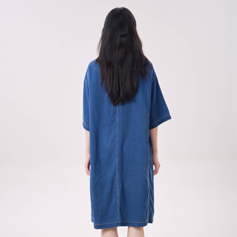MOVEUP Lyocell Denim Dress Pol - Midi Dress 评论和价格