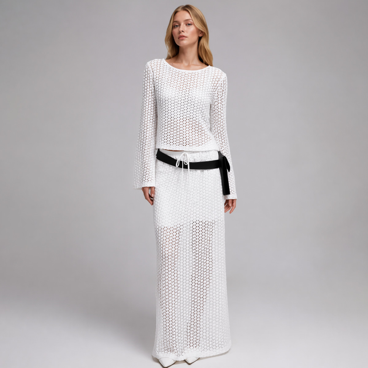 IG 2026 Women's Hollow Out Kni - Formal Skirt 评论和价格