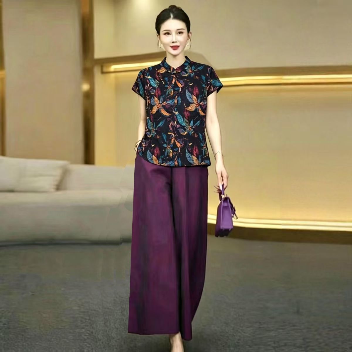 Silk Suit Summer Mother's New  - Silk Blouse 评论和价格