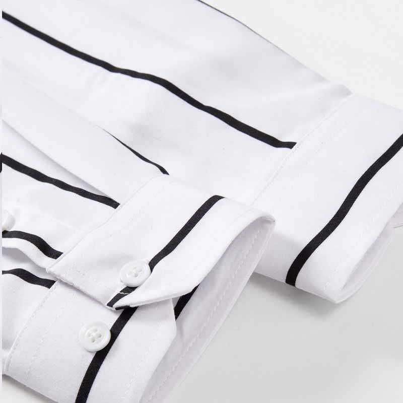 Men's Striped Dress Shirt Long - Formal Dress 评论和价格