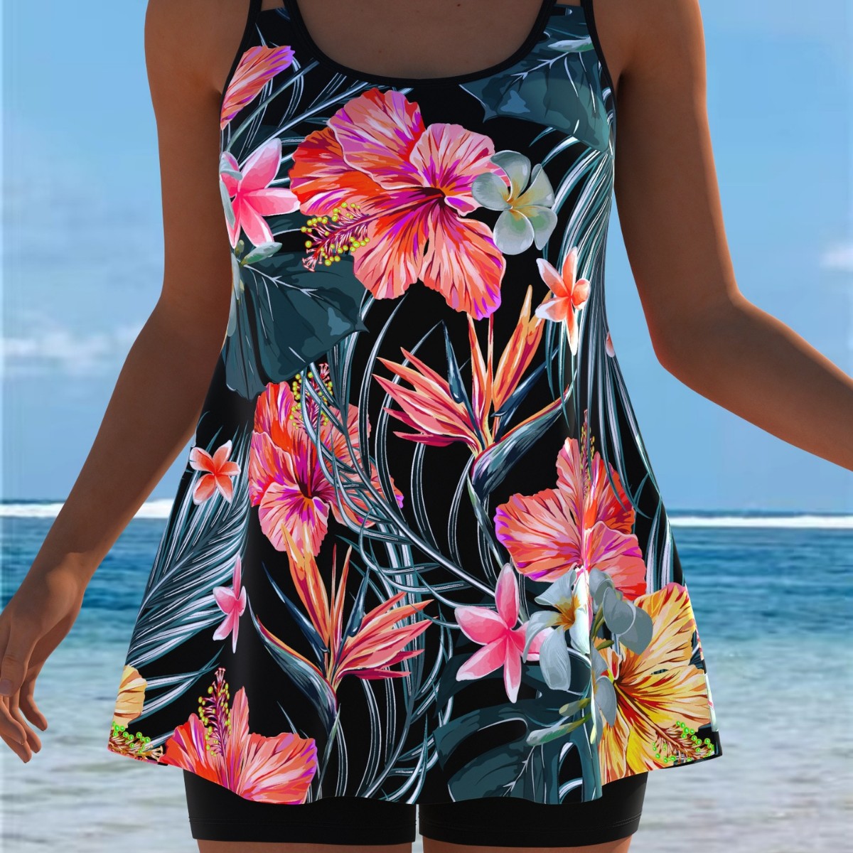 New Tankini Swimwears Tankini  - Womens Suit 评论和价格