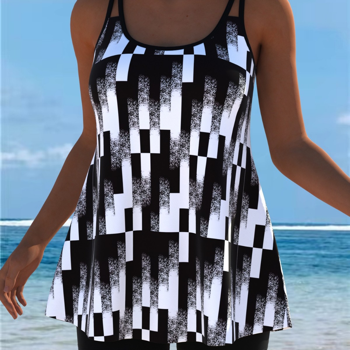 New Tankini Swimwears Tankini  - Womens Suit 评论和价格