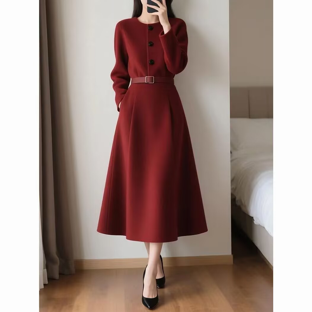 Red Retro High-end Feeling Wai - Women'S Red Formal Wear 评论和价格