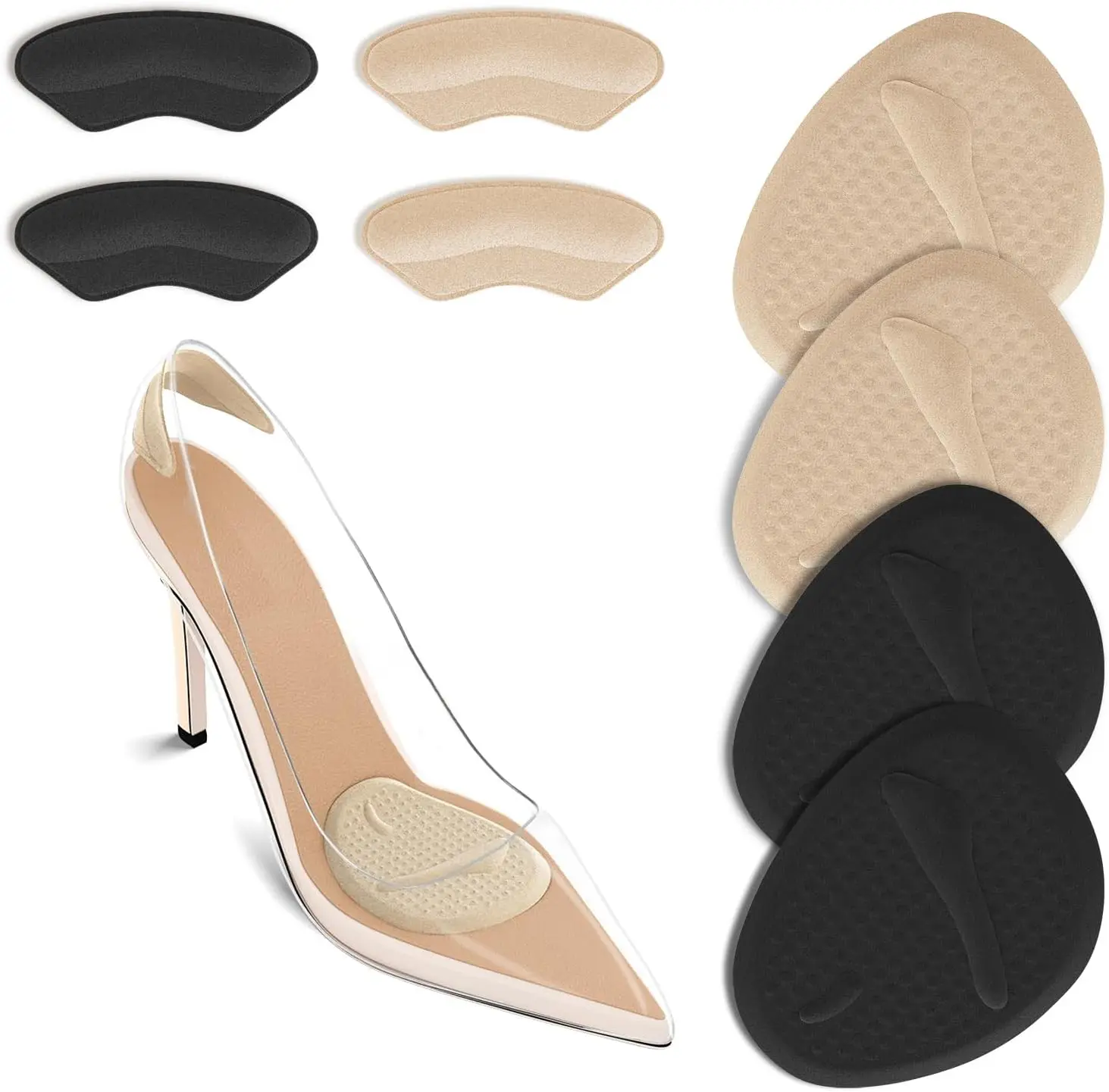 2 Sets Heel Pads, Ball of Foot - Womens Heels 评论和价格