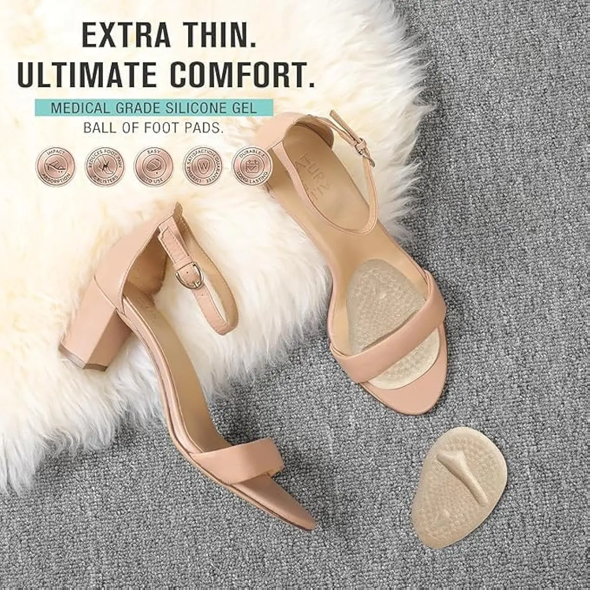 2 Sets Heel Pads, Ball of Foot - Womens Heels 评论和价格