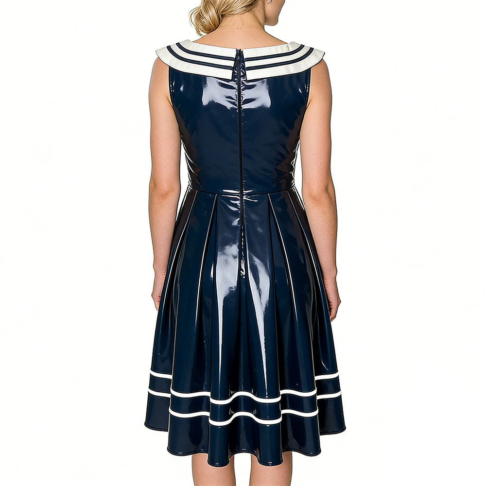 Vintage Sailor Dress for Women - Midi Dress 评论和价格