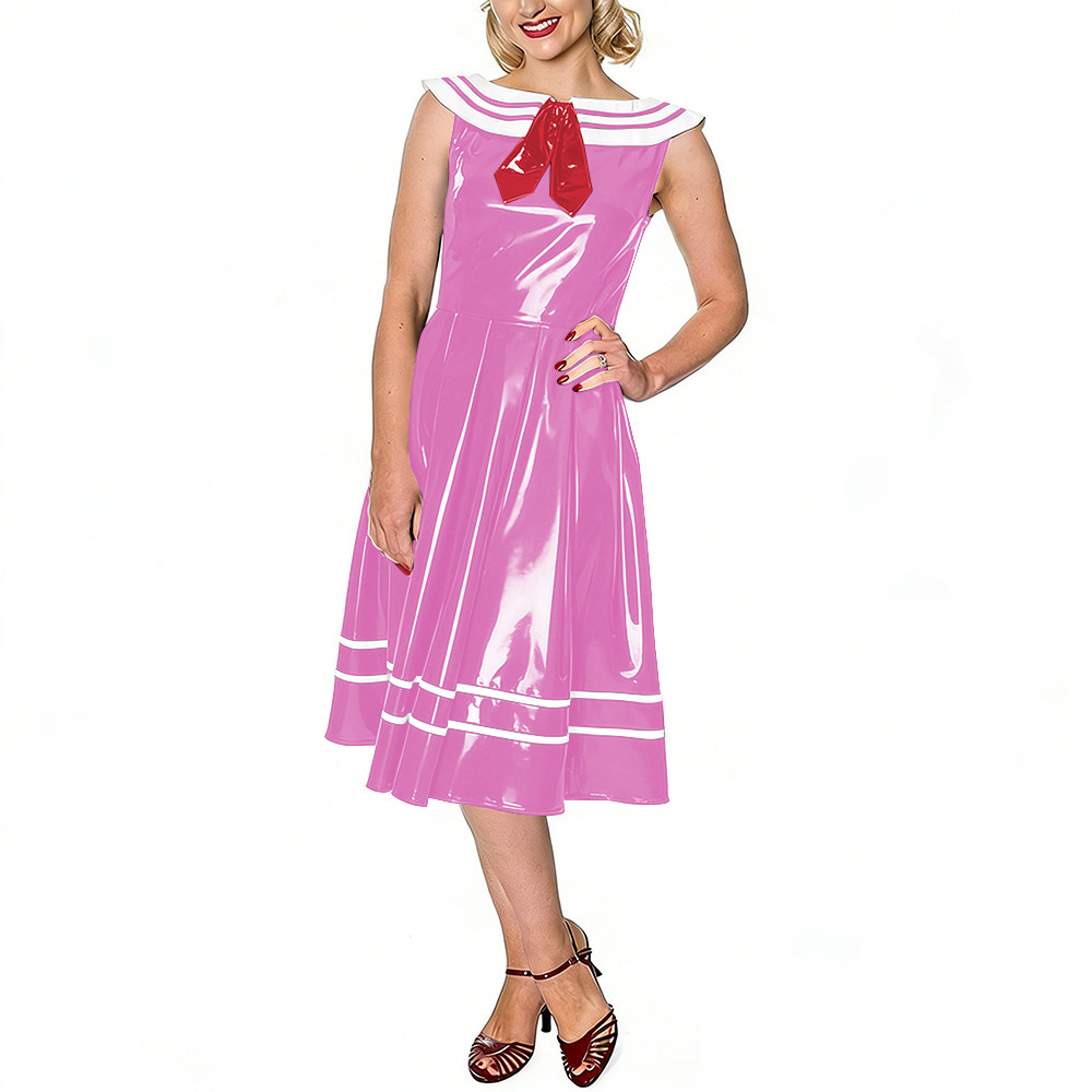 Vintage Sailor Dress for Women - Midi Dress 评论和价格