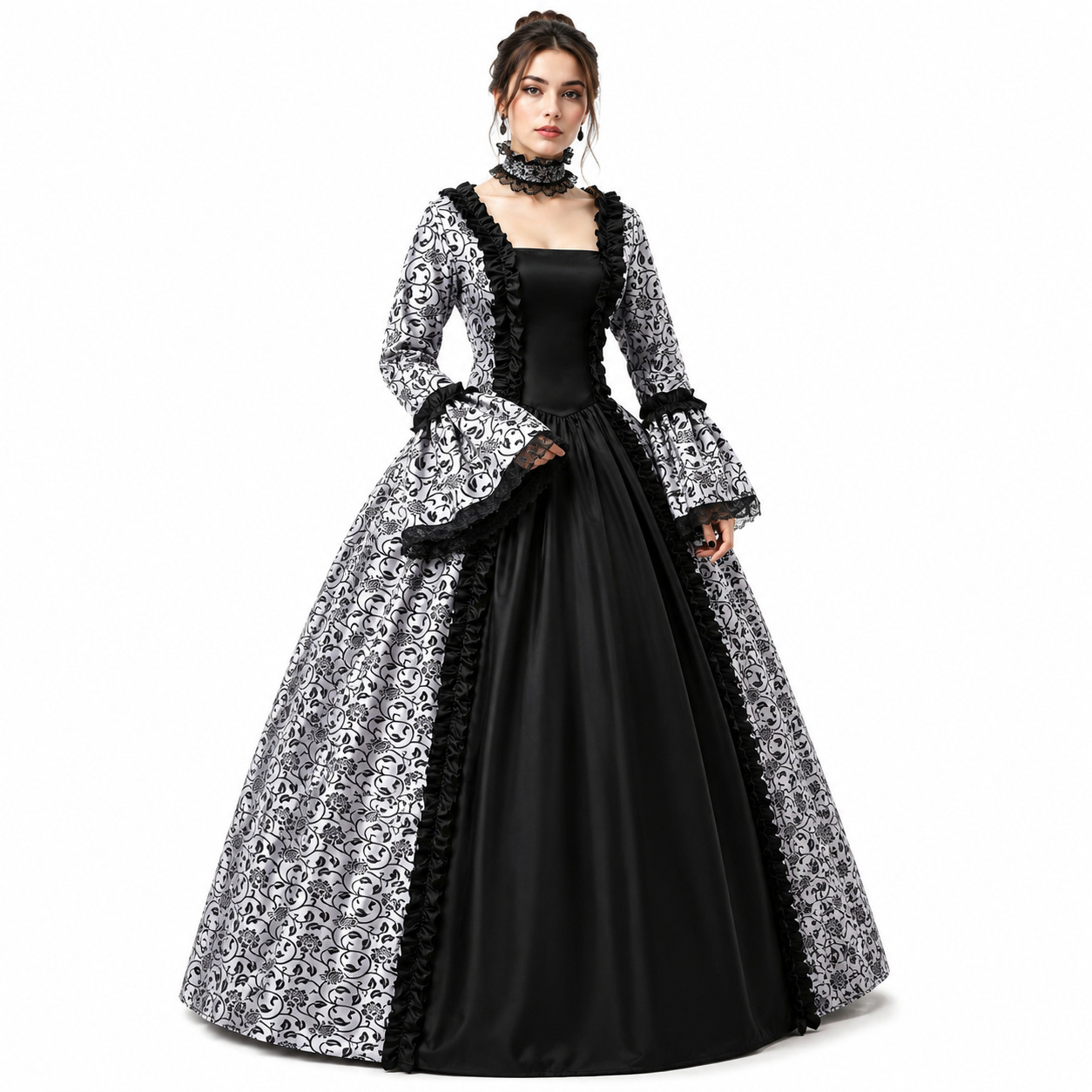 Vintage Medieval Gothic Square - Lace Dress 评论和价格